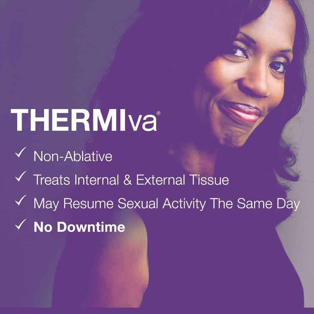 thermiva improves vaginal dryness tightness strengthens muscles at lux medspa atlanta better orgasms no more painful sex feel younger feel better